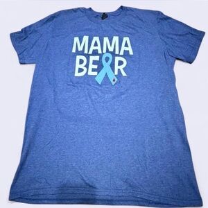 T1D Awareness Blue Mama Bear Tee